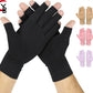 YANBIGUO Arthritis Gloves for Organist/Cellist/Violinist,Half-finger Compression Glove Relief Hand Pain,Arthritic Joint Symptom