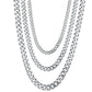 Stainless Steel Cuban Link Chain Necklace for Men | Punk Gold Black Silver