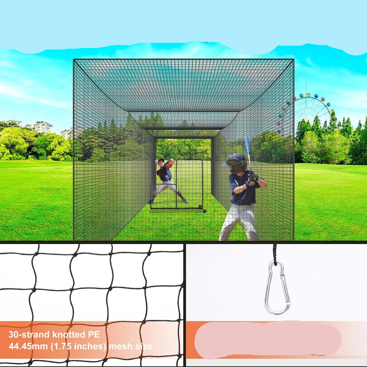 Baseball Pitching & Batting Cage  All in One Training Solution