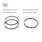 3pcs Piston Rings Set for Air Compressor | Pneumatic Cylinder Replacement Kit