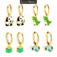 LUXUSTEEL Animal Hoop Earrings | Stainless Steel Drop Earrings for Women