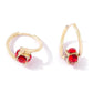 1 Pair Copper Magnetherapy Germanium Earrings Therapy Luxury Magnetic Therapy Earrings Colorful Lymphvity Magnetherapy Earring