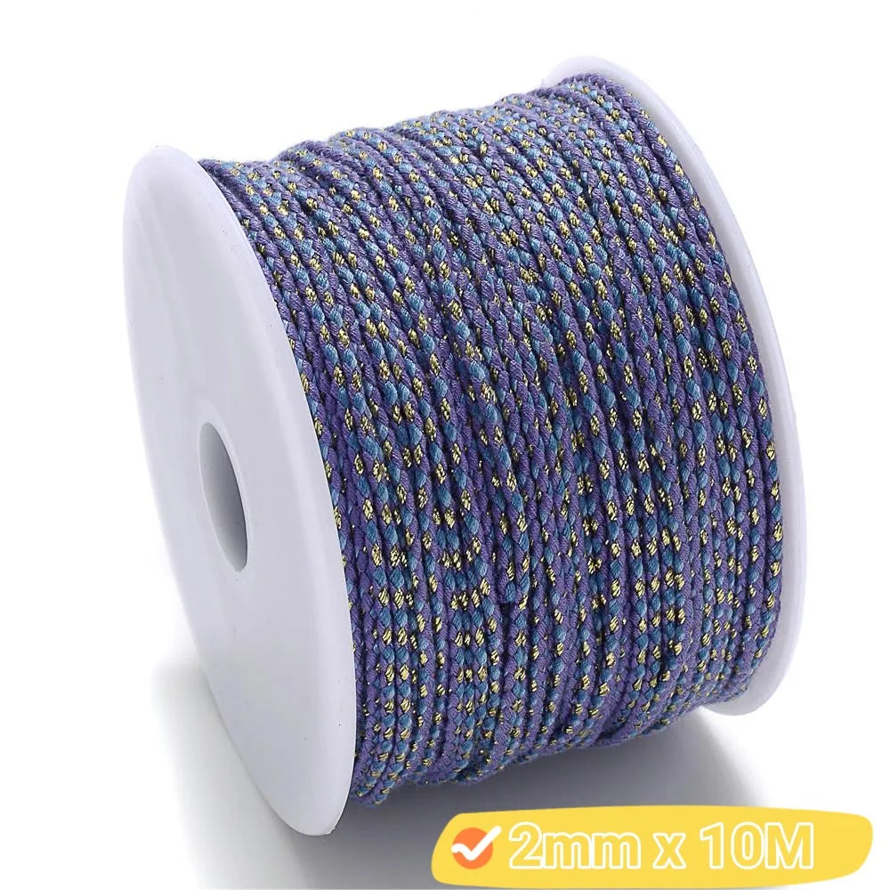 2mm Natural Cotton Rope 10m | DIY Craft Cord for Jewelry and Bohemian Decor