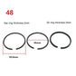 3pcs Piston Rings Set for Air Compressor | Pneumatic Cylinder Replacement Kit