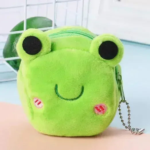 Cartoon Cute Pig Animal Coin Purse | Kawaii Soft Plush Zipper Wallet for Kids