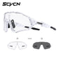 SCVCN Photochromic Cycling Sunglasses Outdoor Sports Running Drving Glasses Road MTB Bicycle Goggles  UV400 Safety Bike Eyewear