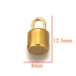 Gold Plated Heart Lock Key Pendant Set | 5pcs Stainless Steel Charms for DIY Jewelry