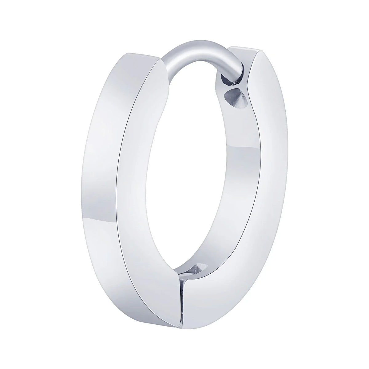 Vnox Small Hoop Huggie Earrings | Glossy Stainless Steel Minimalist Earrings for Women and Men