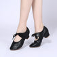 Solid Color Comfortable Breathable Dance Shoes Low Heels Soft Soles Fashionable Adjustable Women's Dance Shoes 2025 New