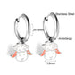 LUXUSTEEL Animal Hoop Earrings | Stainless Steel Drop Earrings for Women