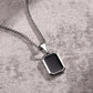 Small Dog Tag Pendant Necklace | Military Style Stainless Steel Gift for Men