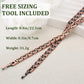 ARADOO Premium Copper Bracelet Necklace for Women Men Jewelry Set Gifts
