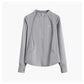 Slim Fit Yoga Long Sleeve Workout Top with Thumb Holes