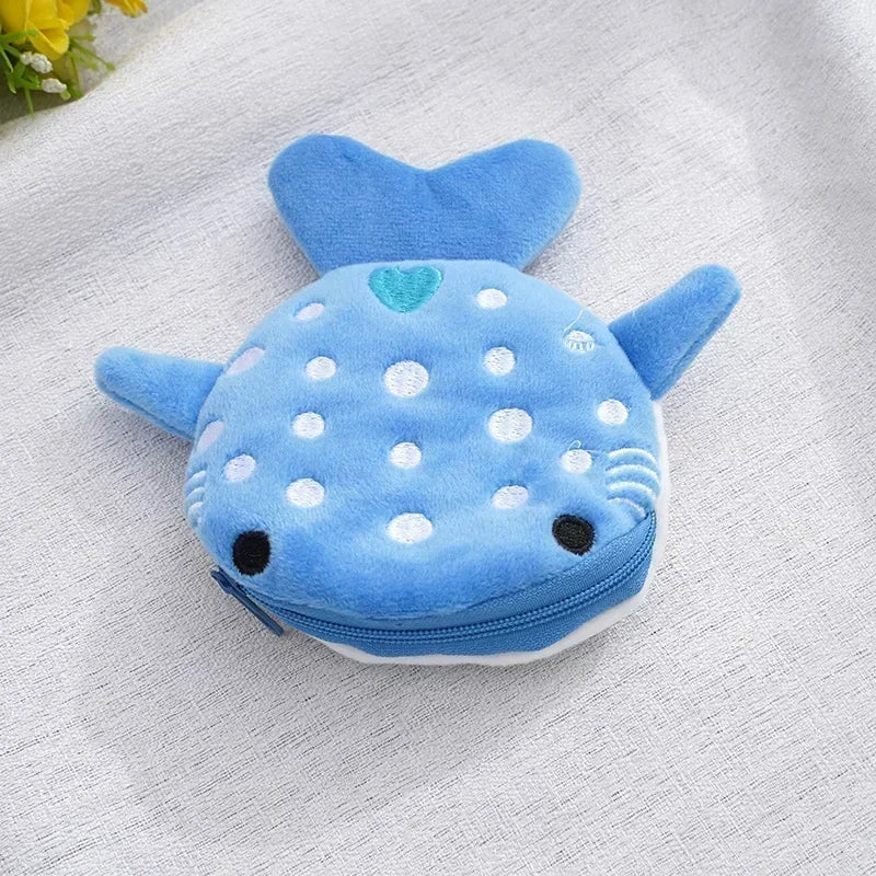 Cartoon Cute Pig Animal Coin Purse | Kawaii Soft Plush Zipper Wallet for Kids
