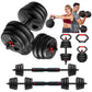 5-in-1 Adjustable Free Weights Set: Dumbbell & Kettlebell