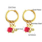 LUXUSTEEL Animal Hoop Earrings | Stainless Steel Drop Earrings for Women