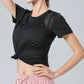 Reflective Quick Dry Yoga T Shirt for Women