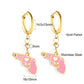 LUXUSTEEL Animal Hoop Earrings | Stainless Steel Drop Earrings for Women