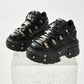 Embrace Your Rebellious Side Gothic Lace-Up Boots