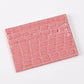 Credit Card Holder for Women Men | Slim Wallet with Crocodile Pattern