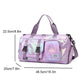 Effortless Weekends Holographic Glamour Duffel with Shoe Compartment