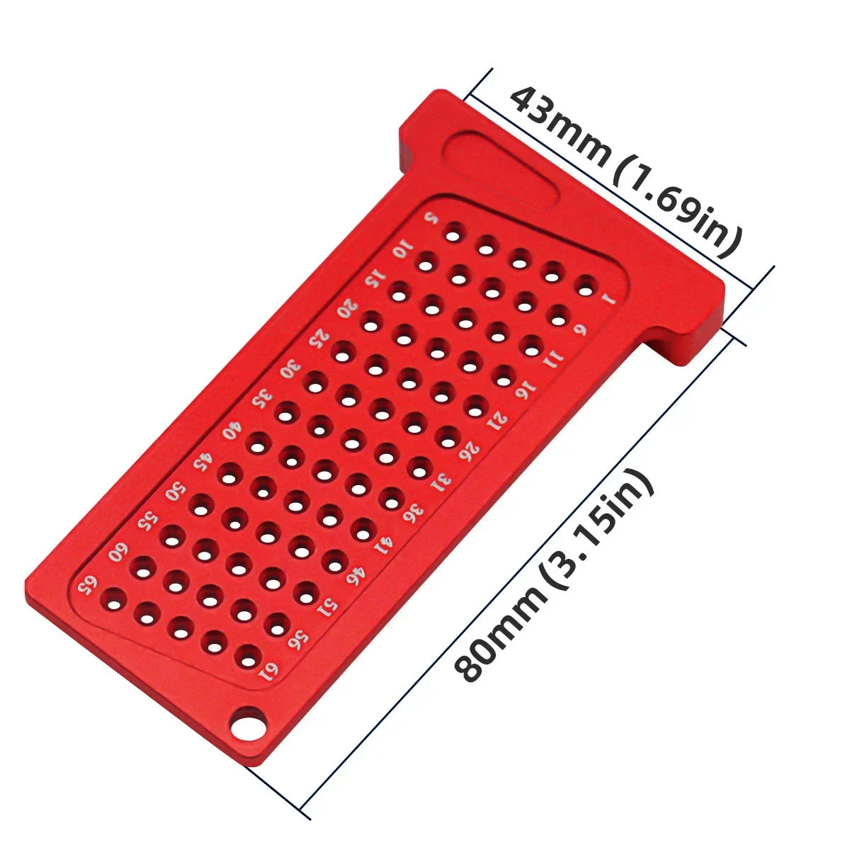 Woodworking T-Square Hole Scribing Ruler | Metric and Inch Marking Gauge for Right Angle Layout
