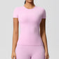 Women’s Solid Compression Gym & Yoga T-Shirt