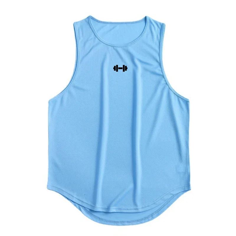 Men's Summer Running Vest & Gym Tank Top Quick-Dry