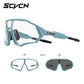 SCVCN Photochromic Cycling Sunglasses Outdoor Sports Running Drving Glasses Road MTB Bicycle Goggles  UV400 Safety Bike Eyewear