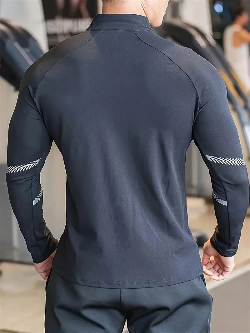 Men’s Compression Sports Jacket – Quick-Dry Gym & Running Wear