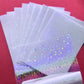 50 Sheets Holographic Cold Lamination Film | Clear Self-Adhesive Waterproof Overlay