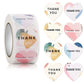 Heart Thank You Stickers | Floral Decorative Sealing Stickers for Wedding Gift Packaging and Small Business Supplies