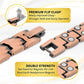 ARADOO Preumium Pure Copper Bracelet for Men Women Double Row Magnetic Therapy Wristband Jewelry Gifts