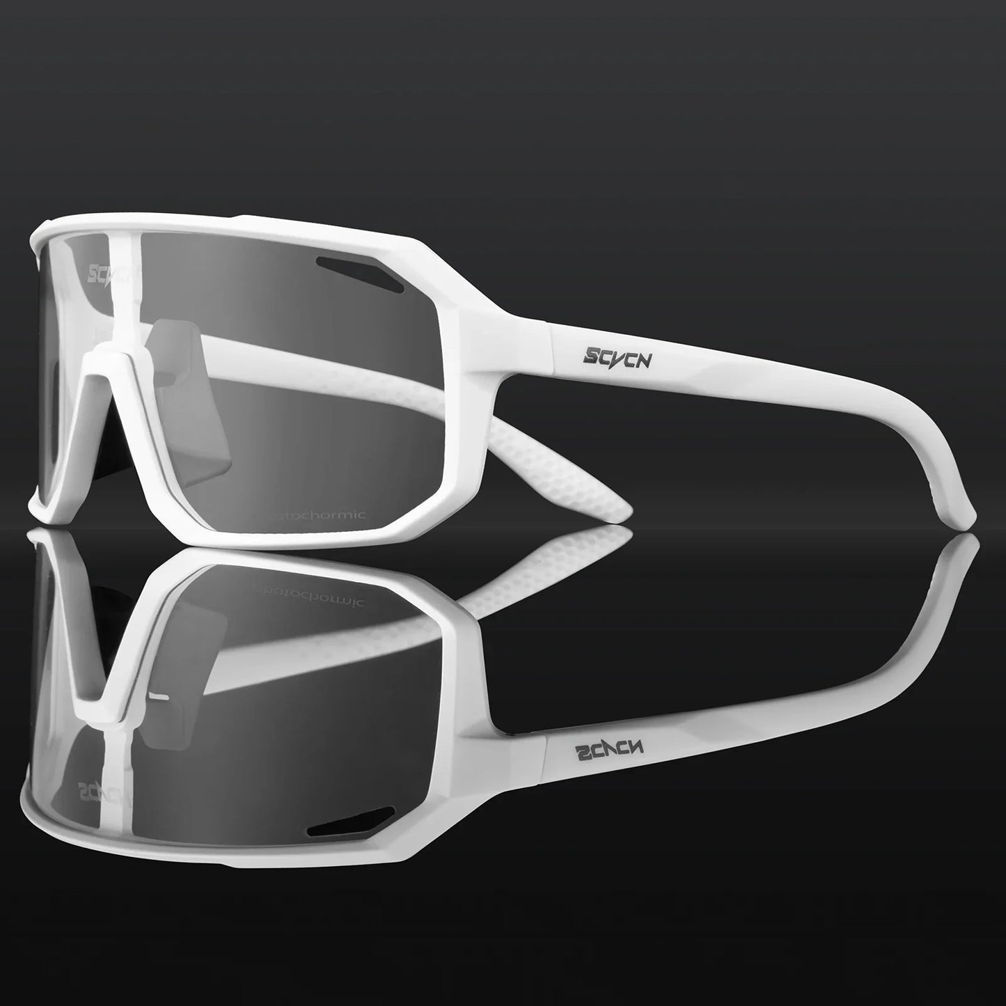 SCVCN Brand Photochromic Cycling Sunglasses UV400 Women Sports Running Eyewear Men Road Mountain Bicycle Glasses Bike Goggles