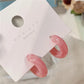 C-Shape Resin Hoop Earrings | Colorful Geometric Acrylic Jewelry for Women