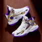 Fashion Basketball Shoes for Kids High-top Sneakers Children Casual Sports Shoes Ankle-protected Anti-slippery Gym Trainers Boys