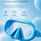 JSJM New 3PCS Snorkel Set Diving Mask Wet Snorkel Anti Fog Leak Proof Tempered Glass Wide View Silicone for Adults Men Women