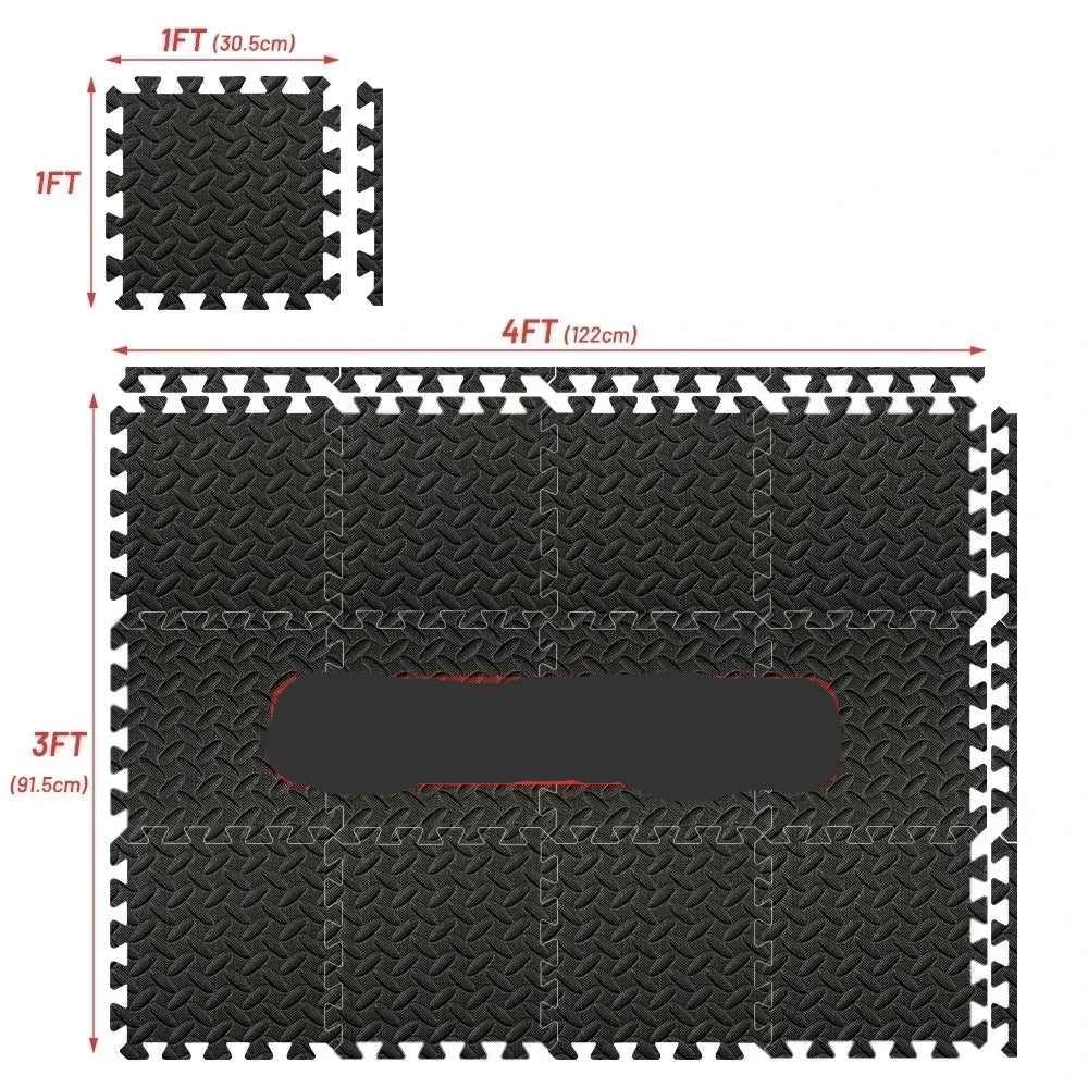 4-20 Pcs Exercise Mats Home Gym Flooring Solution