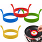 Silicone Egg Ring Mold | Nonstick Fried Egg and Pancake Mold Set