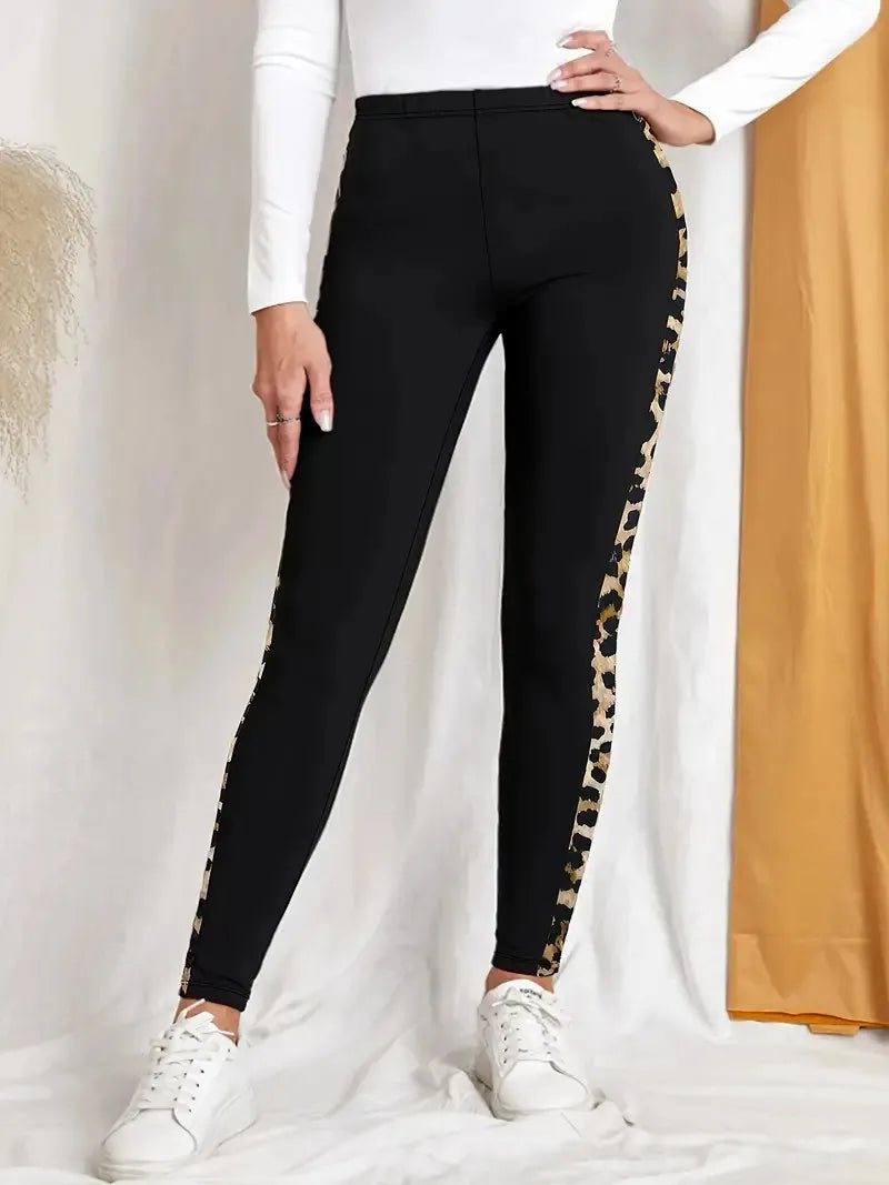 High Waisted Leopard Print Leggings for Yoga, Running & More