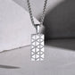Small Dog Tag Pendant Necklace | Military Style Stainless Steel Gift for Men