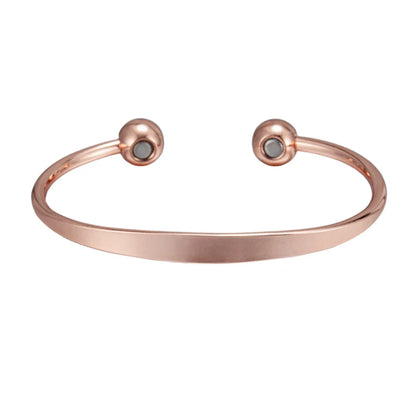 Vinterly Pure Copper Bracelets Magnetic Shiny Adjustable Bangles Arthritis Pain Relief Health Magnet Jewelry Anti Radiation
