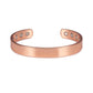 Vinterly Pure Copper Bracelets for Women Men 10mm Wide Adjustable Cuff Copper Magnetic Bangles Arthritis Healing Energy Jewelry