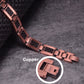 Vinterly Pure Copper Bracelet Men Magnetic 12mm Black Carbon Fiber Arthritis Men Hand Chain Link High Magnet Jewelry Benefits