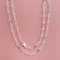 45-60cm Paper Clip Necklace | 925 Sterling Silver Fine Jewelry for Unisex