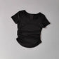 Women's Summer Mesh Yoga Pleated Fitness T-Shirt