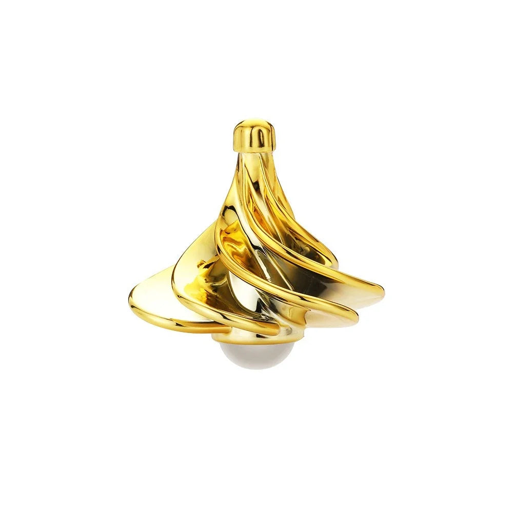 Wind Up Desktop Toy | Rotating Kinetic Spinner Fidget Stress Relief Gift