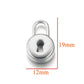 Gold Plated Heart Lock Key Pendant Set | 5pcs Stainless Steel Charms for DIY Jewelry