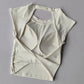 Slim Backless Yoga T-Shirt Vest with Built-In Pads