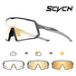 SCVCN Photochromic Cycling Glasses TR90 Frame for Men Women UV400 Outdoor Sports Sunglasses Cycling MTB Driving Running Glasses